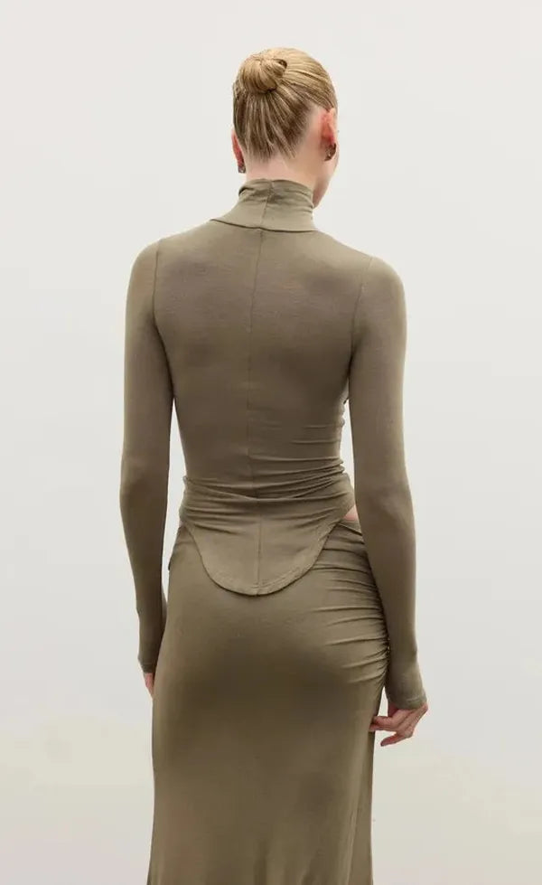 Roselani Top - Khaki