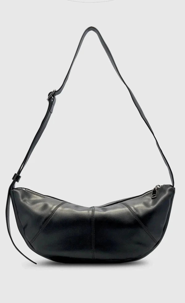Mischa Crescent Bag - Black