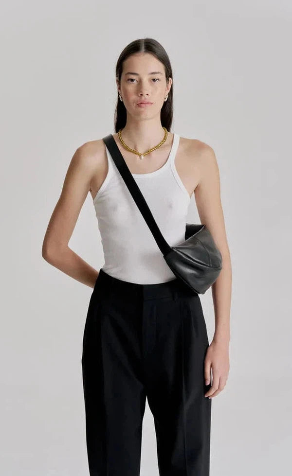 Mischa Crescent Bag - Black