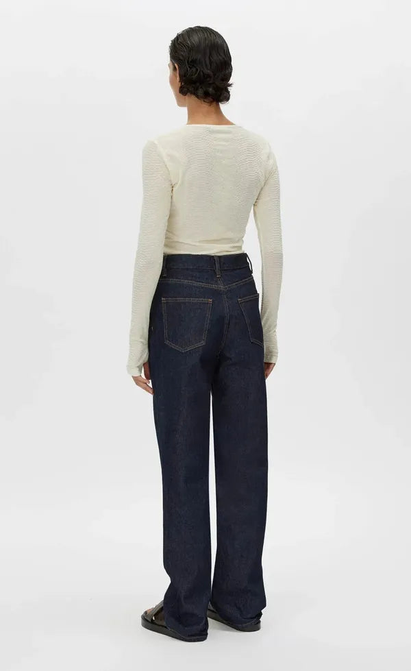 Figure Long Sleeve Top - Ivory