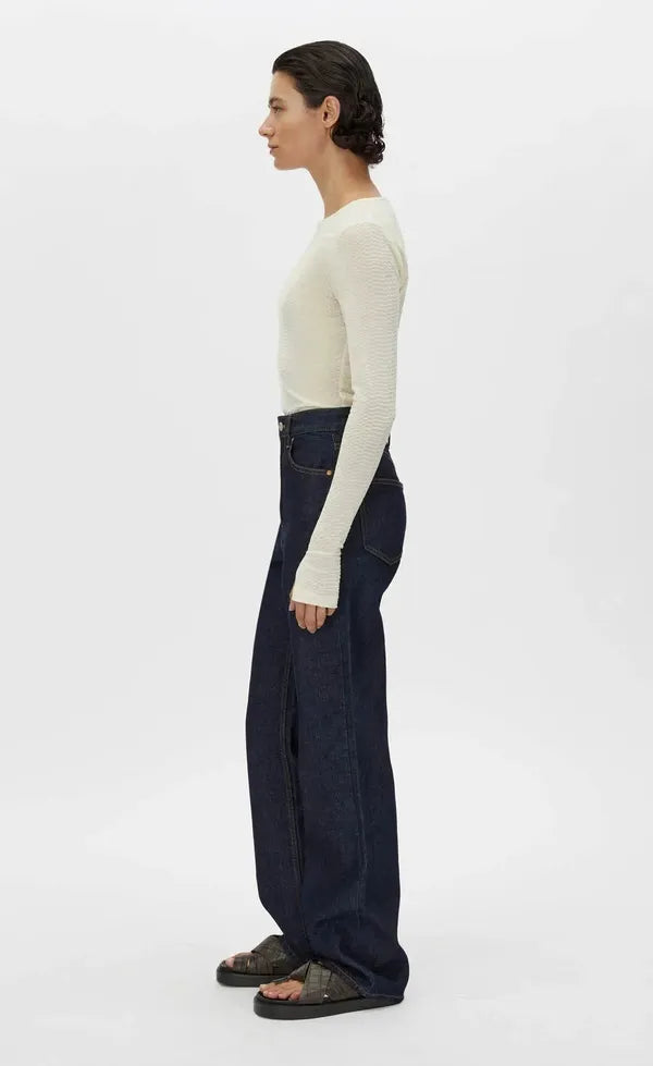Figure Long Sleeve Top - Ivory