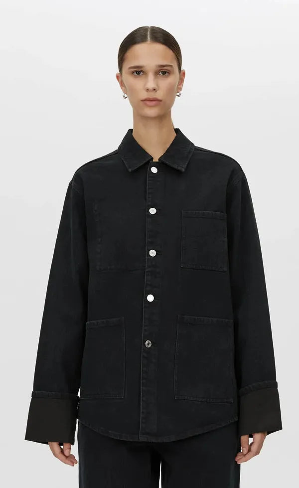 Sadie Denim Jacket - Inky Black