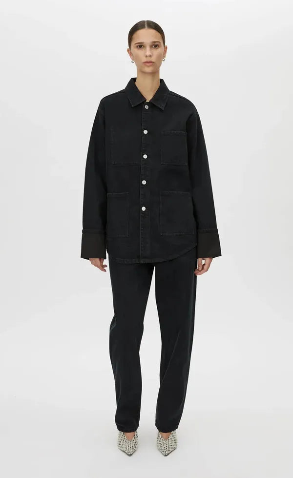 Sadie Denim Jacket - Inky Black