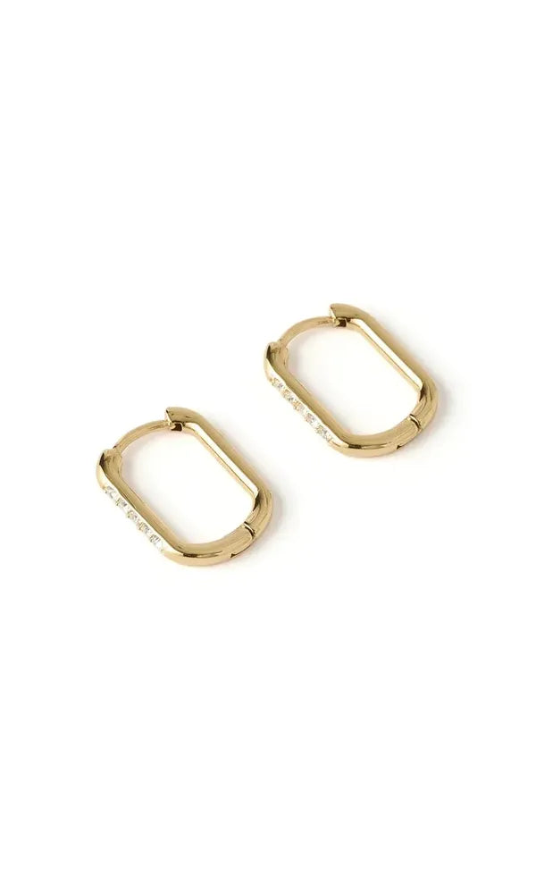 Diana Gold Huggie Earrings