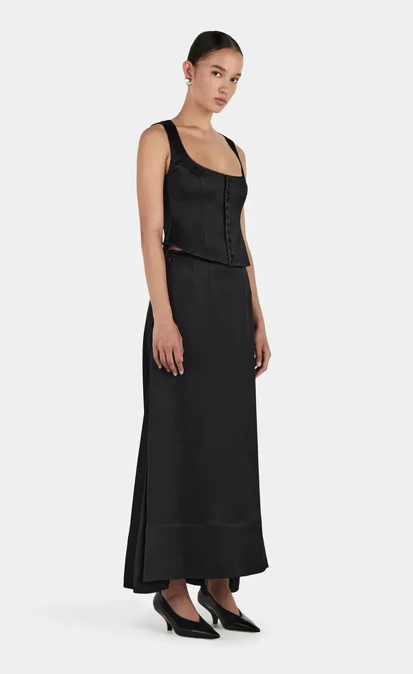 Rowena Corset Top - Black