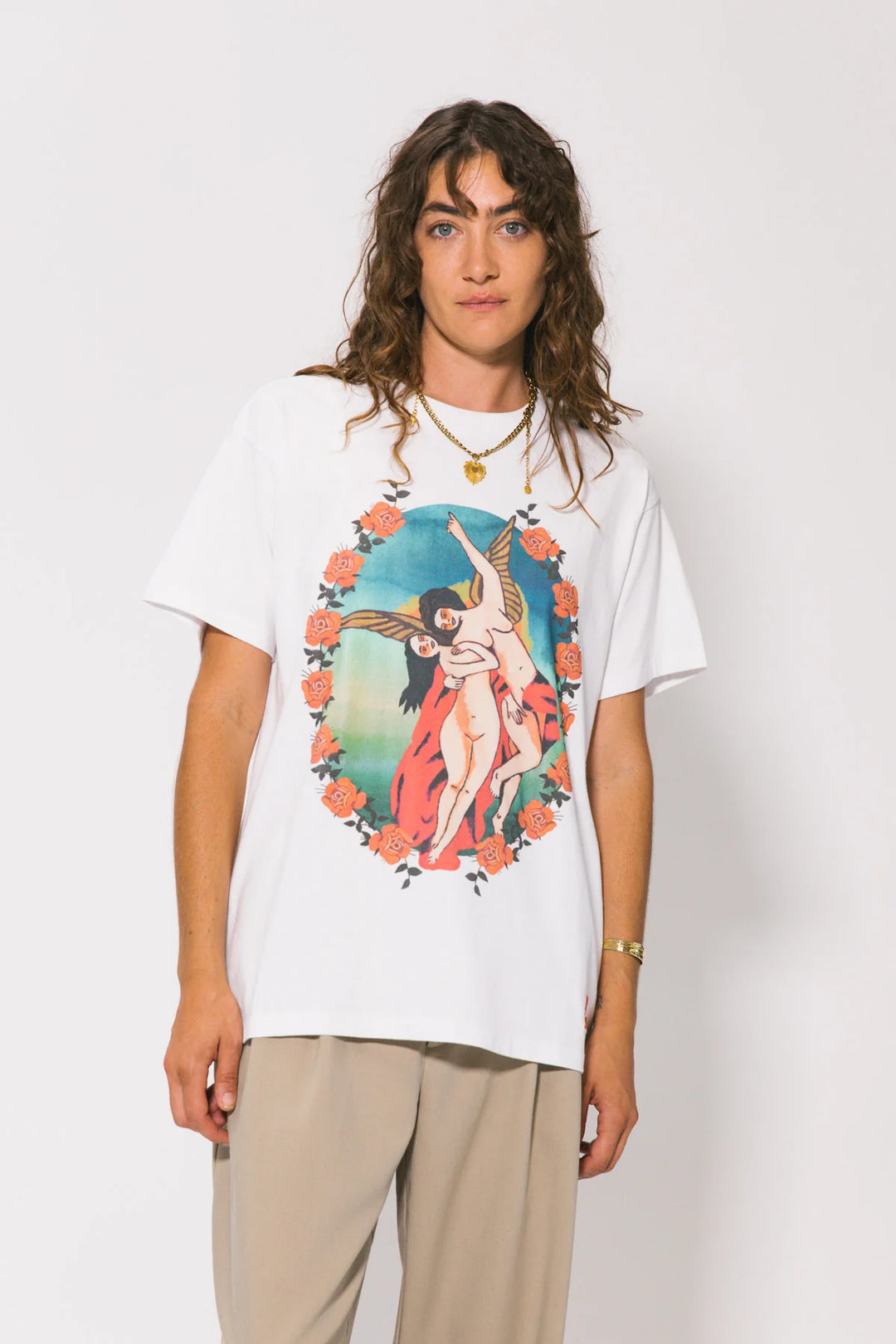 Guardian Angel Vintage White Tee