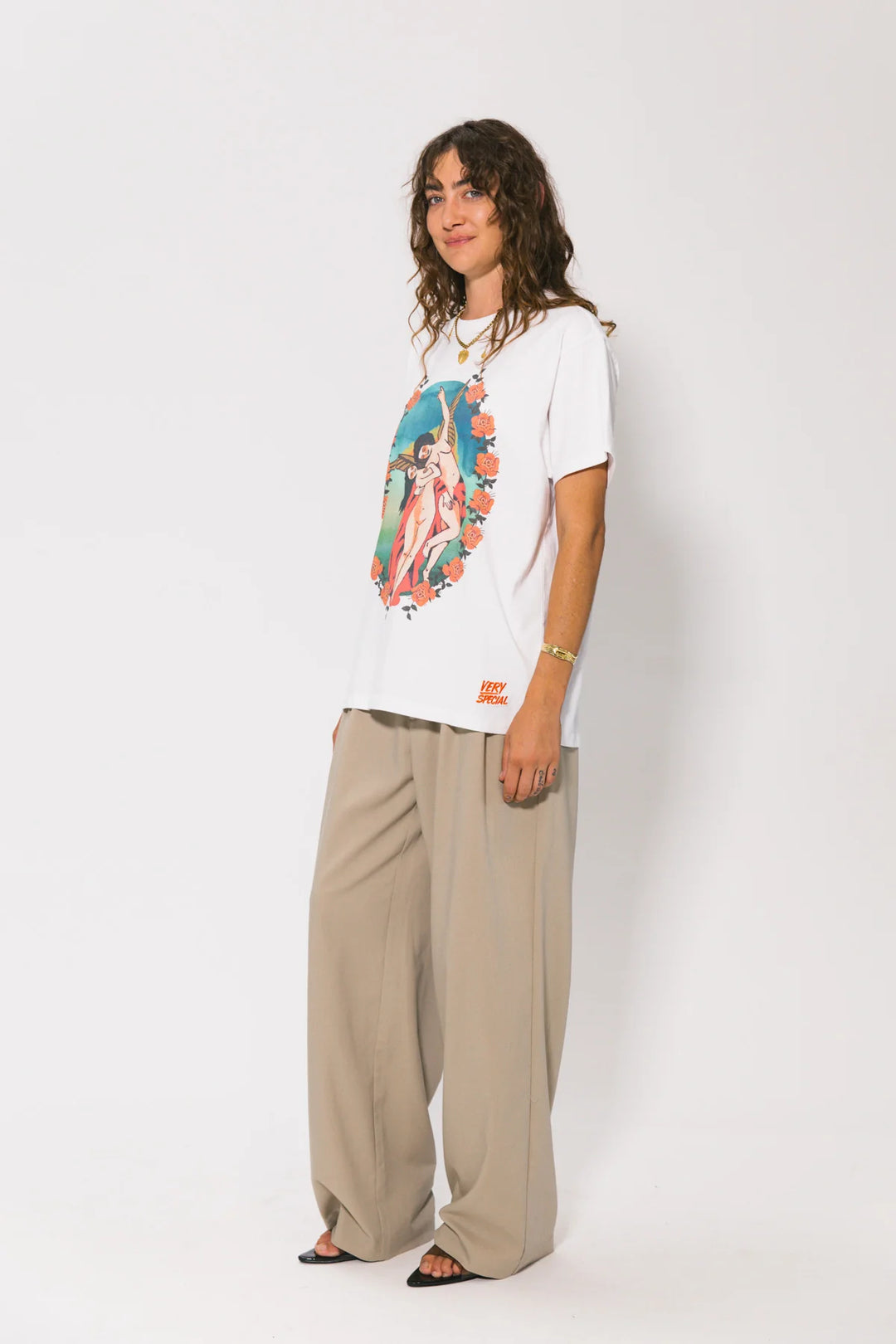 Guardian Angel Vintage White Tee