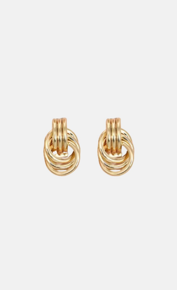 Vintage Baby Knot Earring - Gold