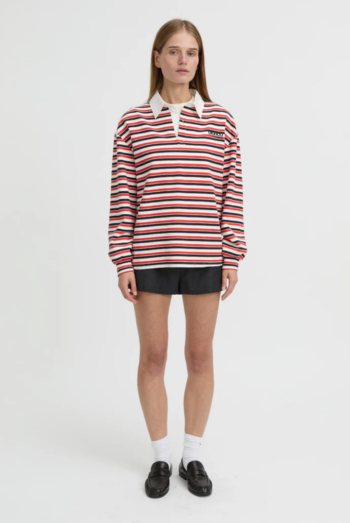 Ellie Polo Top - Red