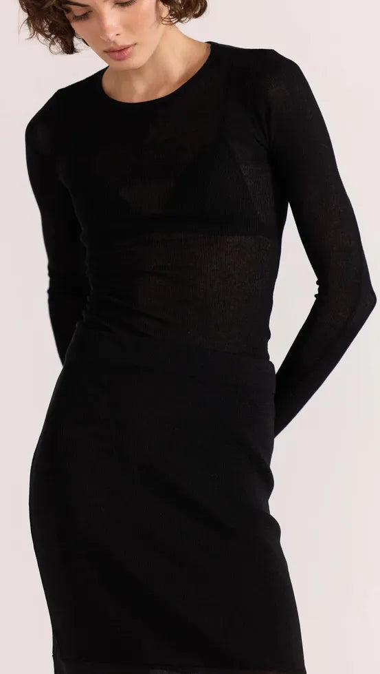 Asta Sheer Knit Top