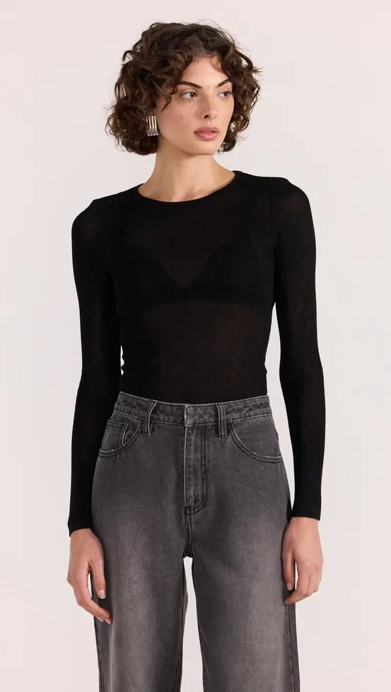 Asta Sheer Knit Top
