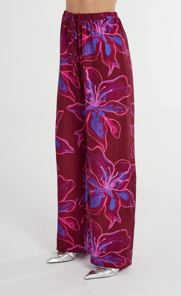 Relaxed Drawstring Pant - Jam Lily