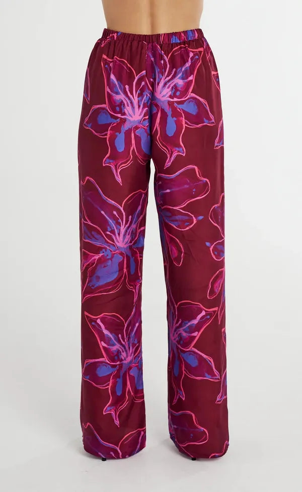 Relaxed Drawstring Pant - Jam Lily
