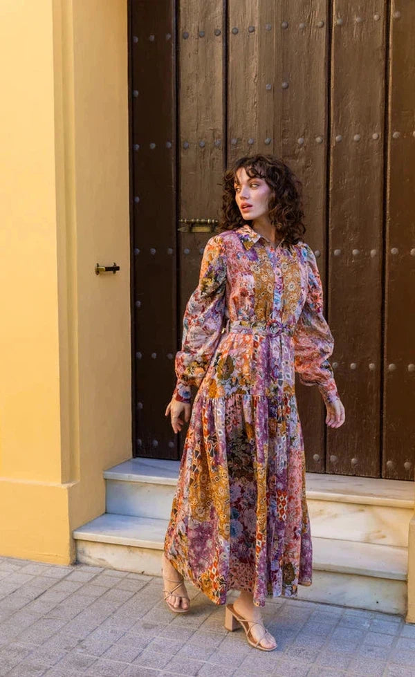 Anges Maxi Shirt Dress Salt Boutique