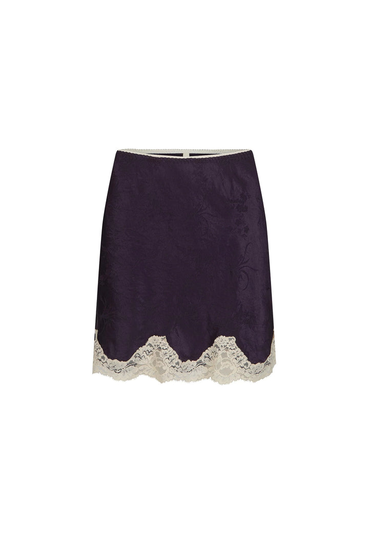 Lasindra Lace Mini Skirt - Deep Violet