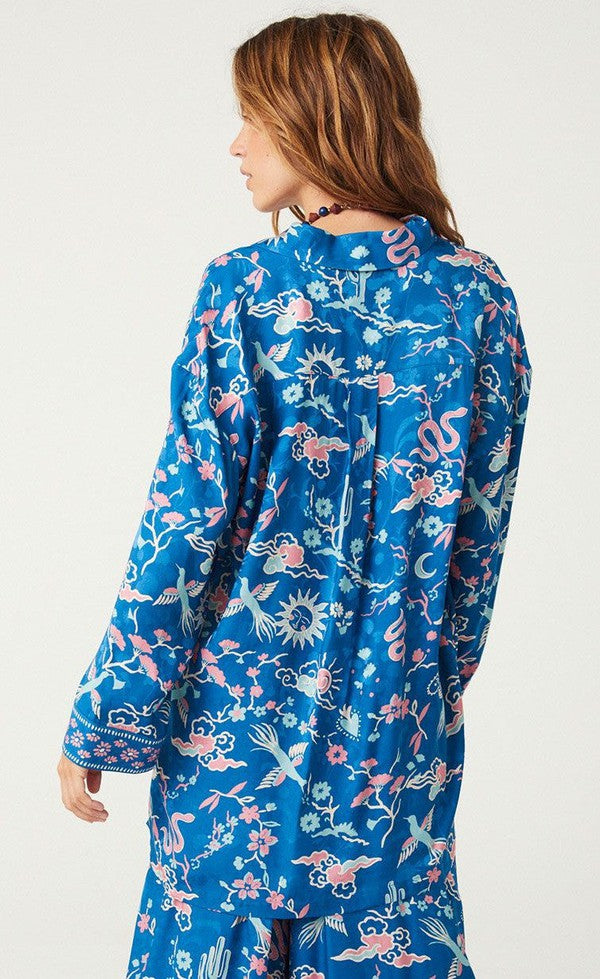 Desert Bandita Shirt - Cobalt