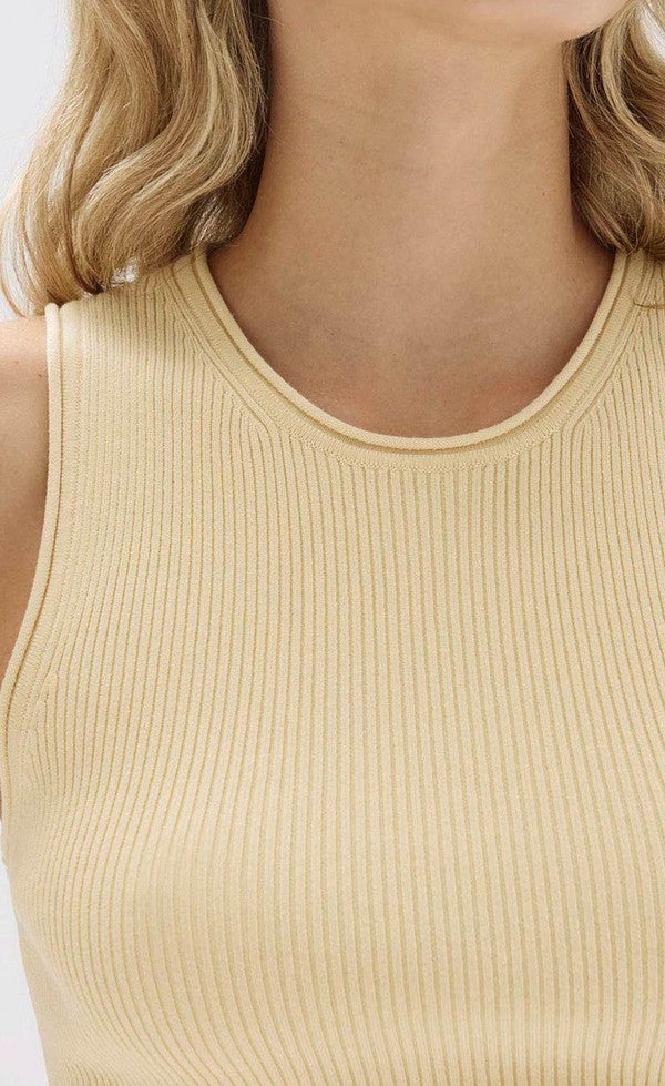 Faye Knit Tank - Pannacotta