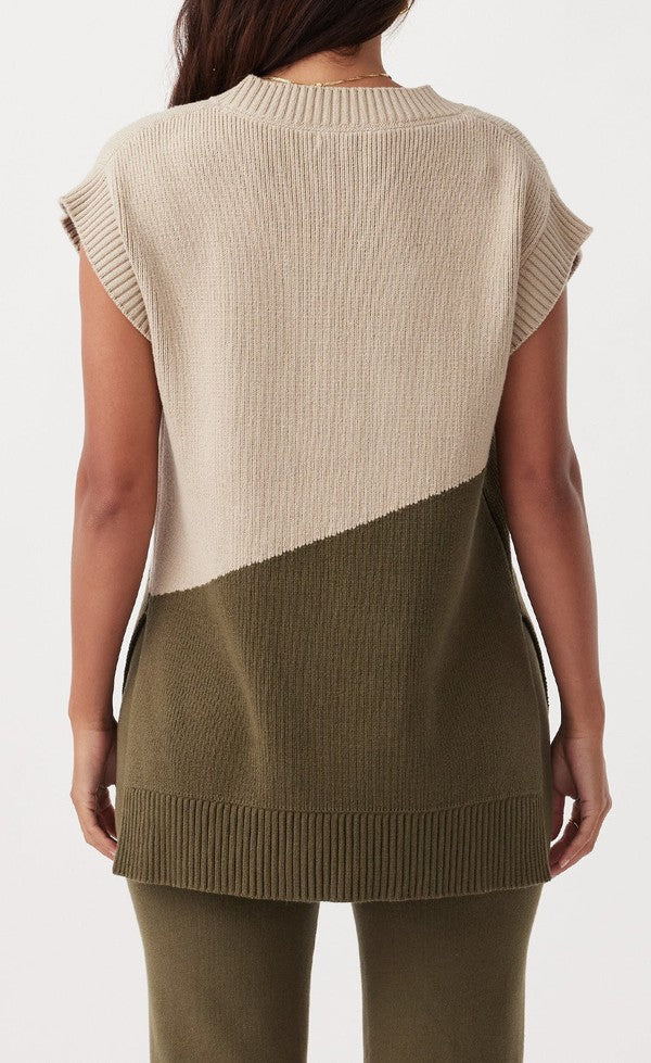 Neo Vest - Taupe & Olive