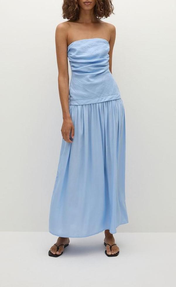 Hedy Maxi Dress - Mineral Blue