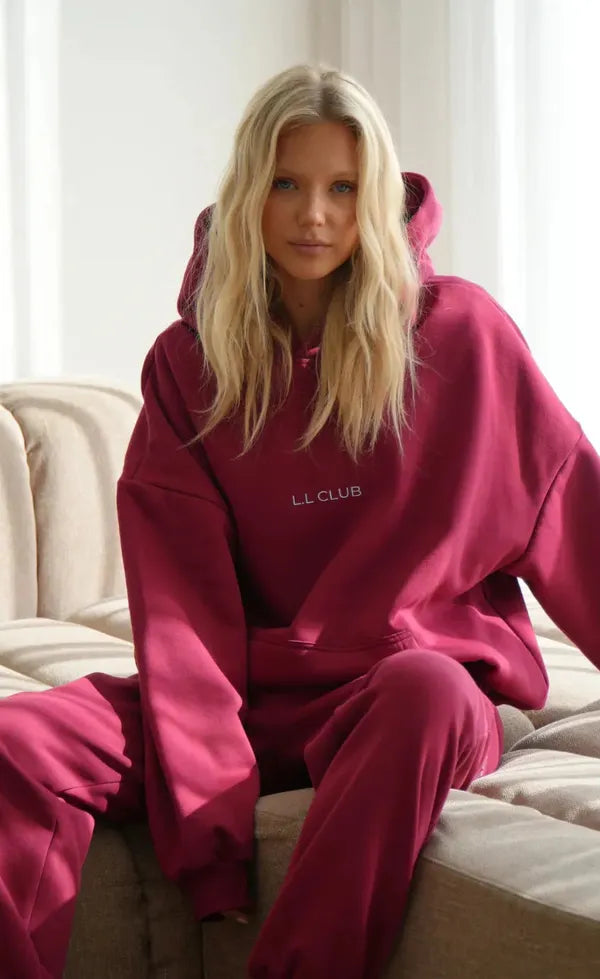 The Club Hoodie - Cherry