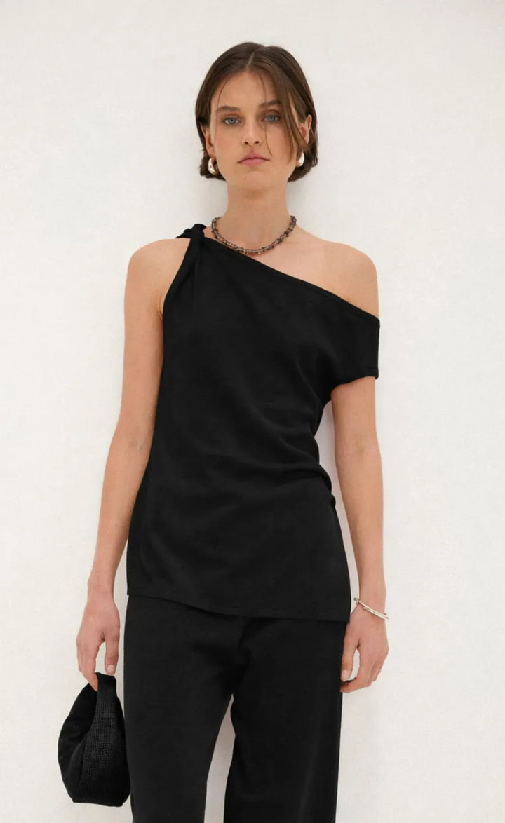 Olympia Asym Top - Black