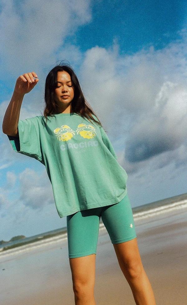 Crab Core Tee - Coastal Water Blue