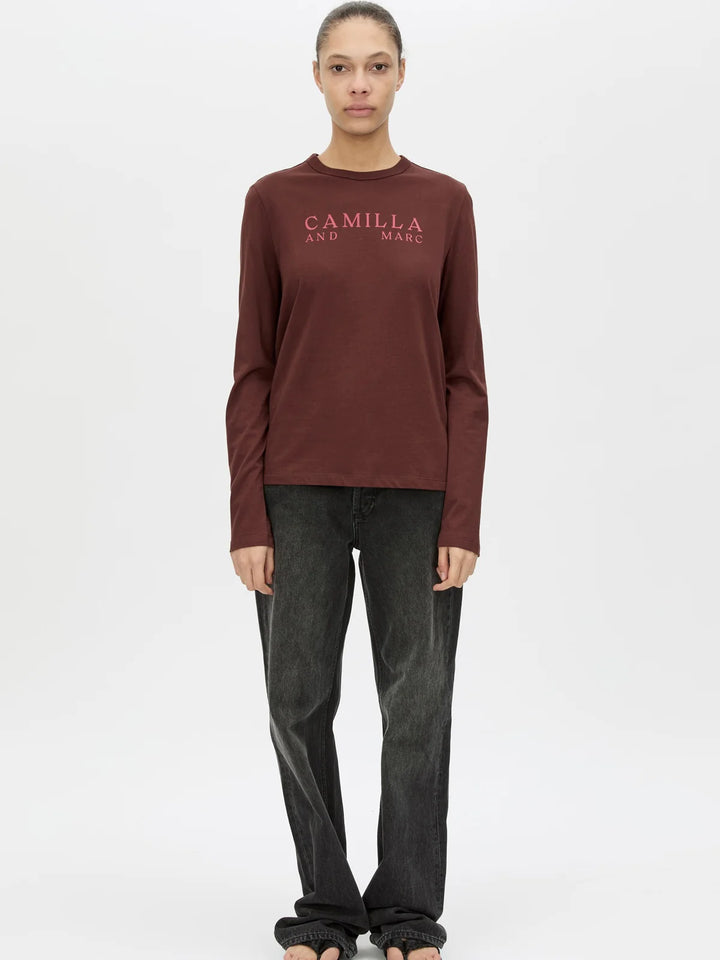 Era Graphic Long Sleeve Tee - Burgundy