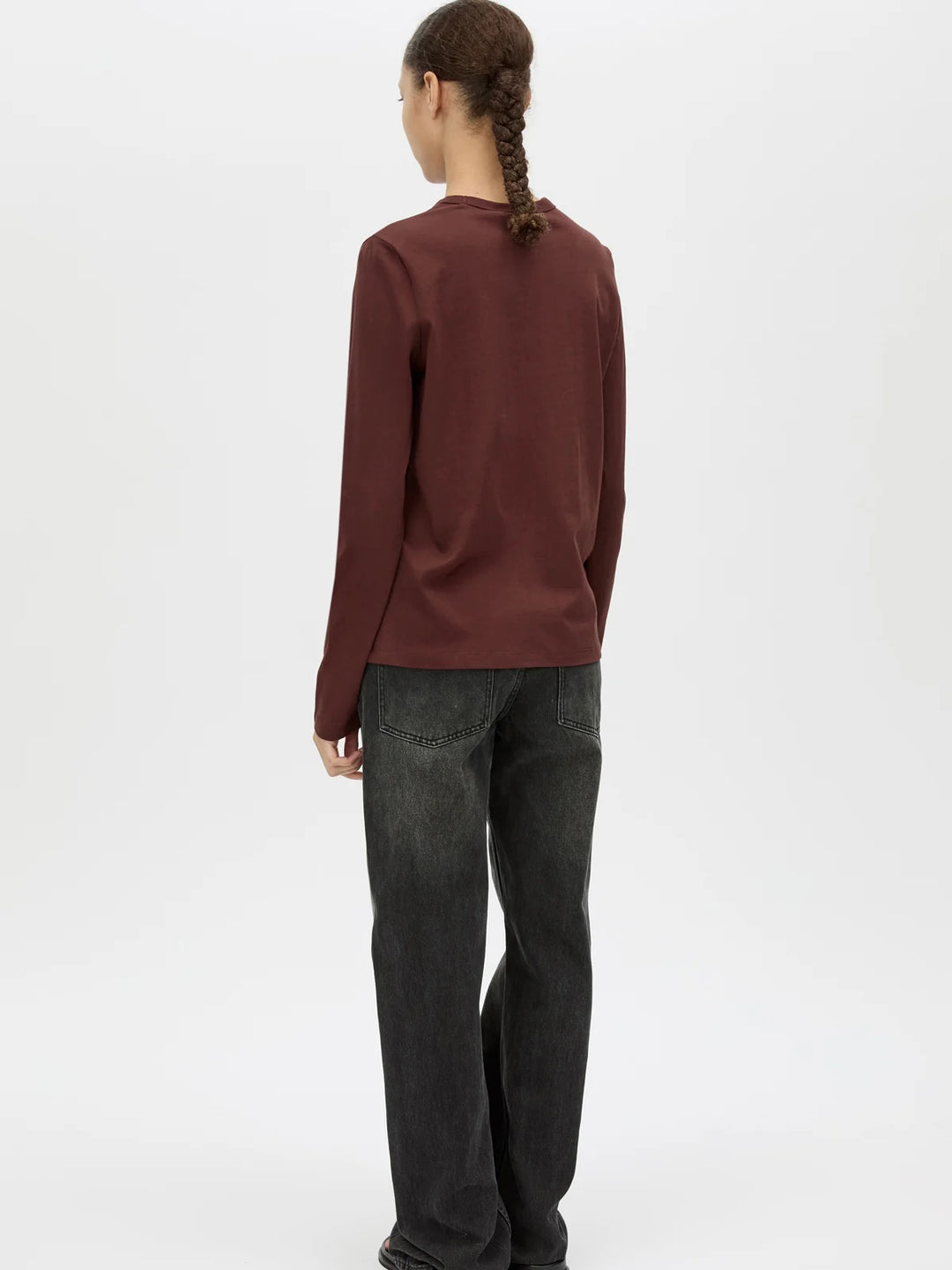 Era Graphic Long Sleeve Tee - Burgundy