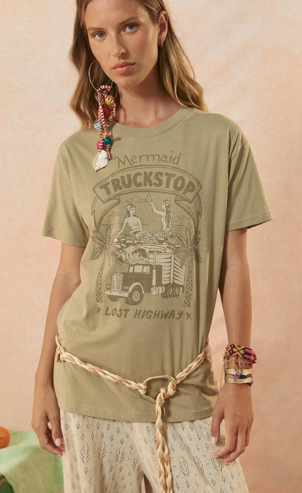 Mermaid Truckstop Biker Tee