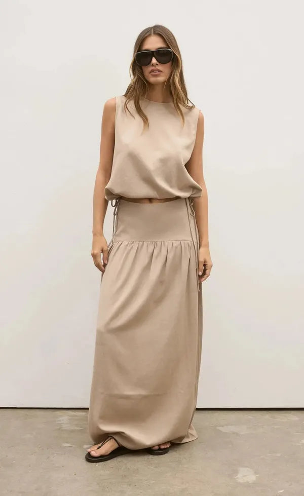 Delphine Skirt - Nude