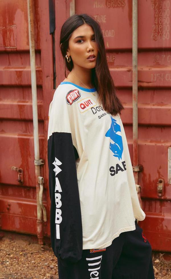 LONG SLEEVE DON'T QUIT YOUR DAY DREAM - WHITE & BLACK