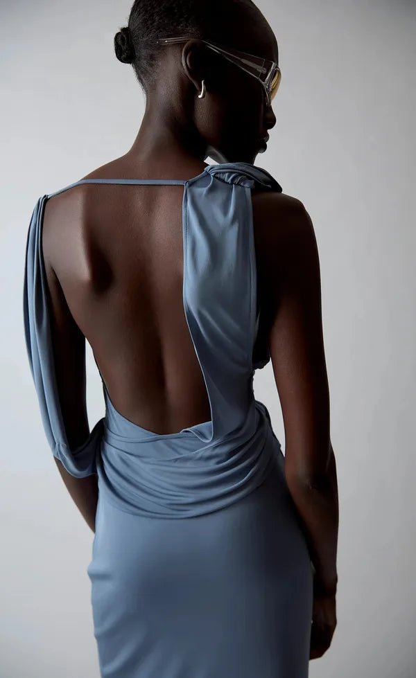 Olenna Twist Low Back Gown