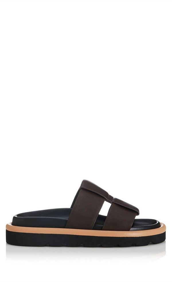 Saffia Sandal - Chocolate Leather