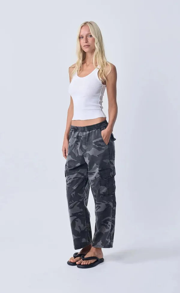 Washed Camo -Black