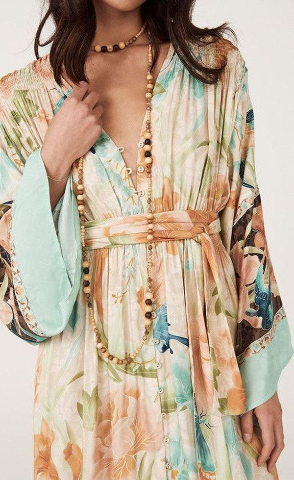 Painters Garden Gown - Seafoam