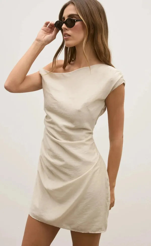 Amaya Mini Dress - Sand