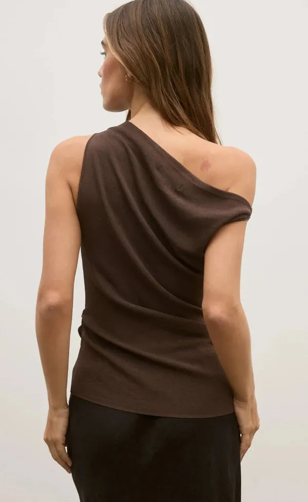 Monet Knit Top - Coffee