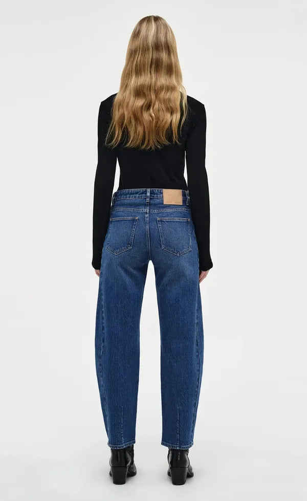 Amber Barrel - Iris - Vintage Indigo