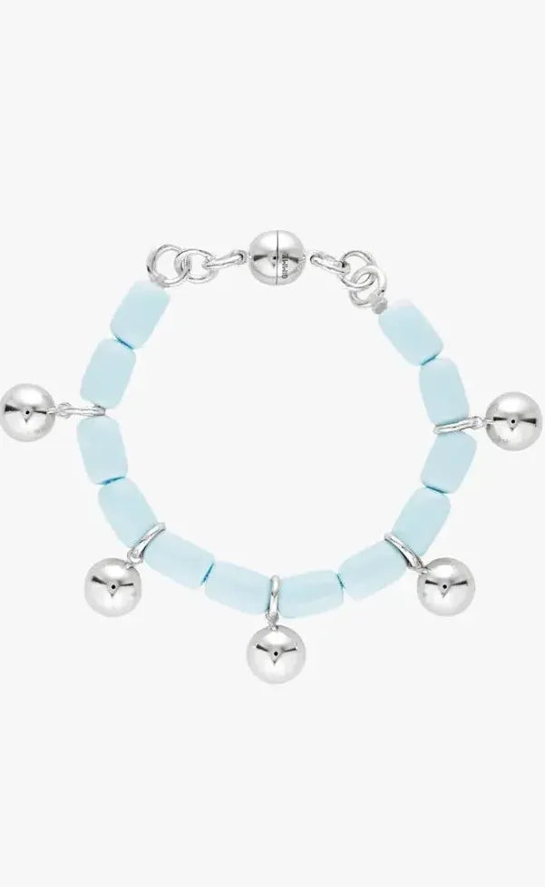 Resin Bracelet - Sky Blue/Silver