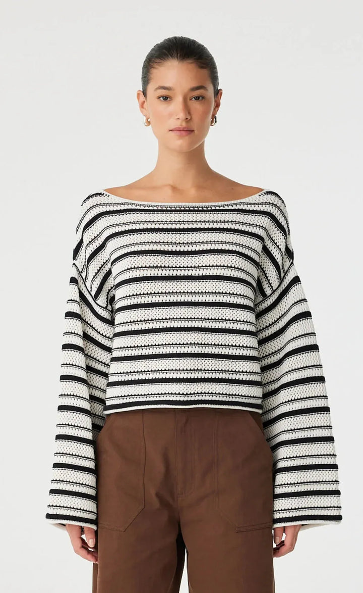 Maisie Sweater - Cream & Black