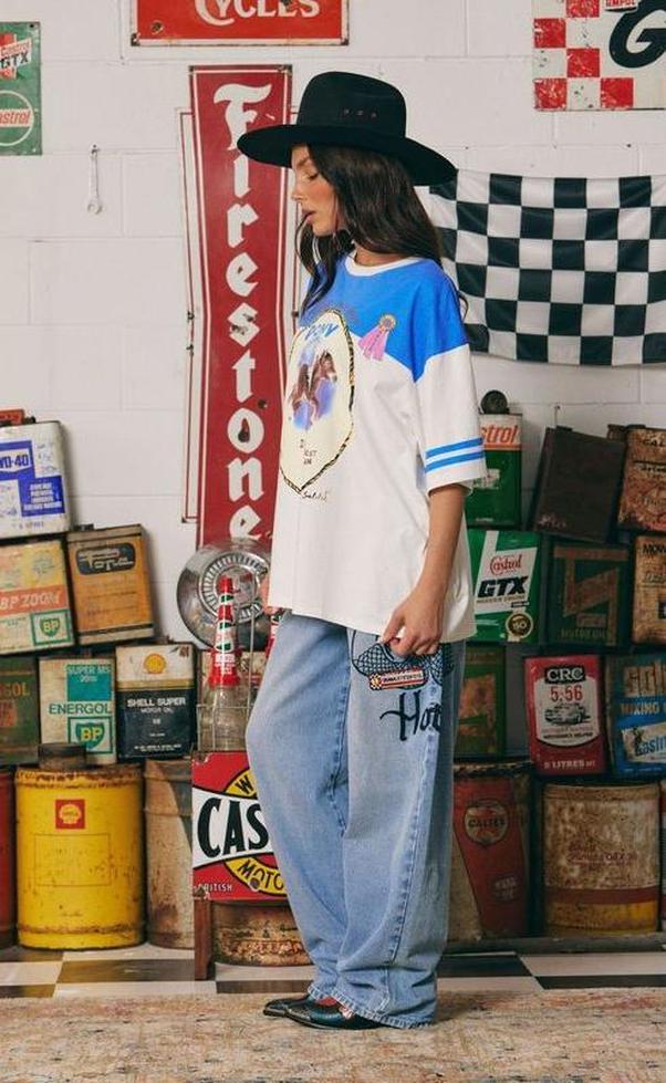 The Very Oversized Pony Club Tee - Blue PREORDER