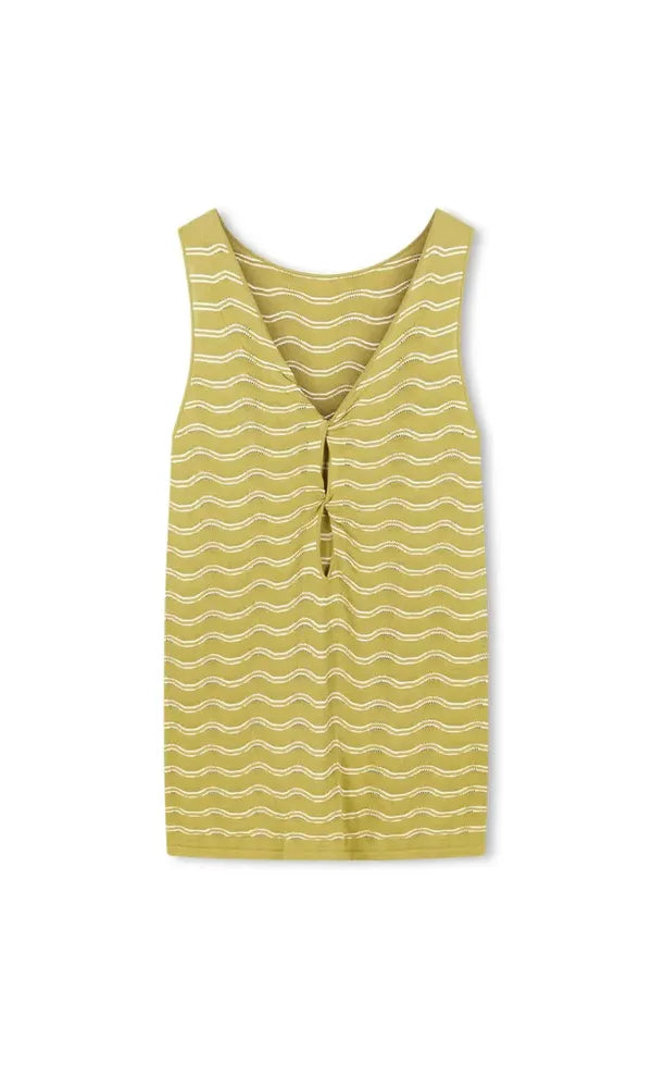 Onda Shift Dress - Matcha Wave