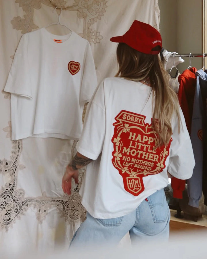 Sorry Mom Tee - White