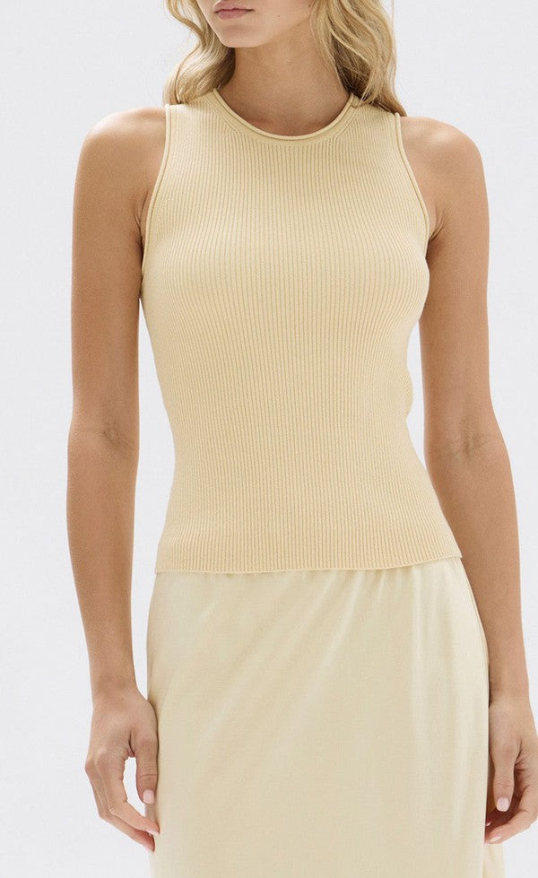 Faye Knit Tank - Pannacotta