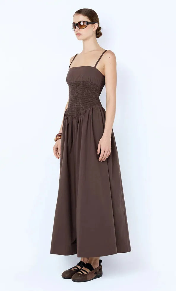Marceline Maxi Dress - Dark Choc