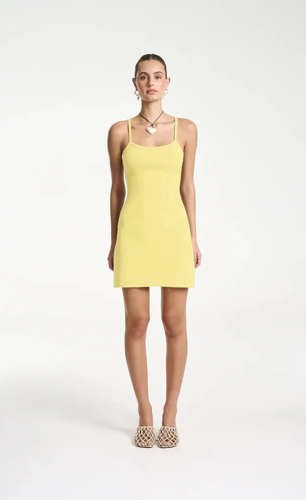 A-Line Mini Dress - Lemon