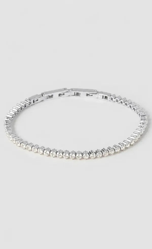 Allegra Tennis Bracelet - Silver