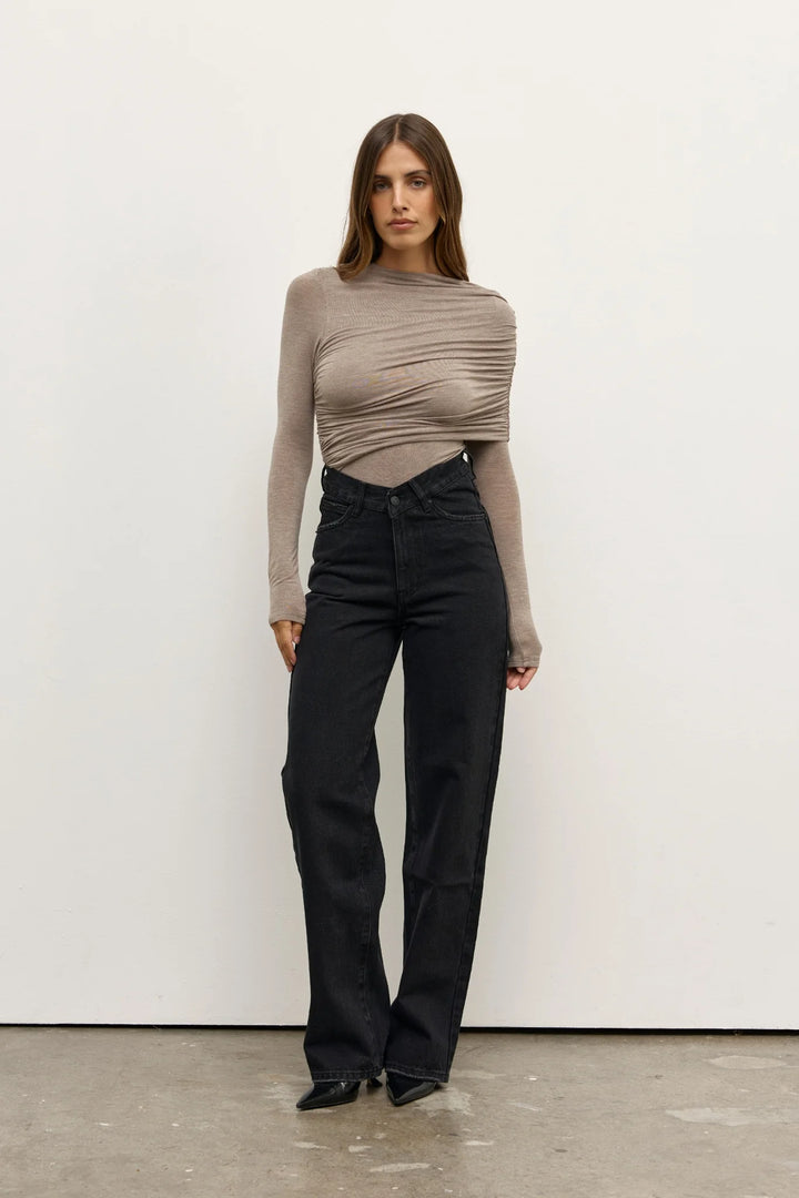 Ariya Bodysuit - Grey Marle