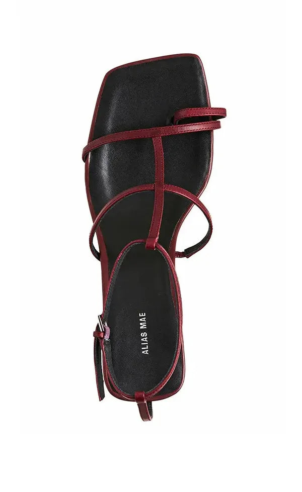 Arabella Heel - Burgundy