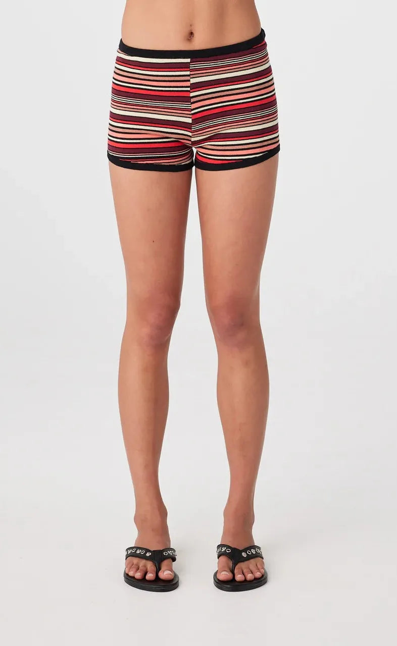 Cotton Knit Shorts - Flame